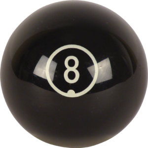 Aramith Continental Replacement Ball – #8 | Golden Break Billiards